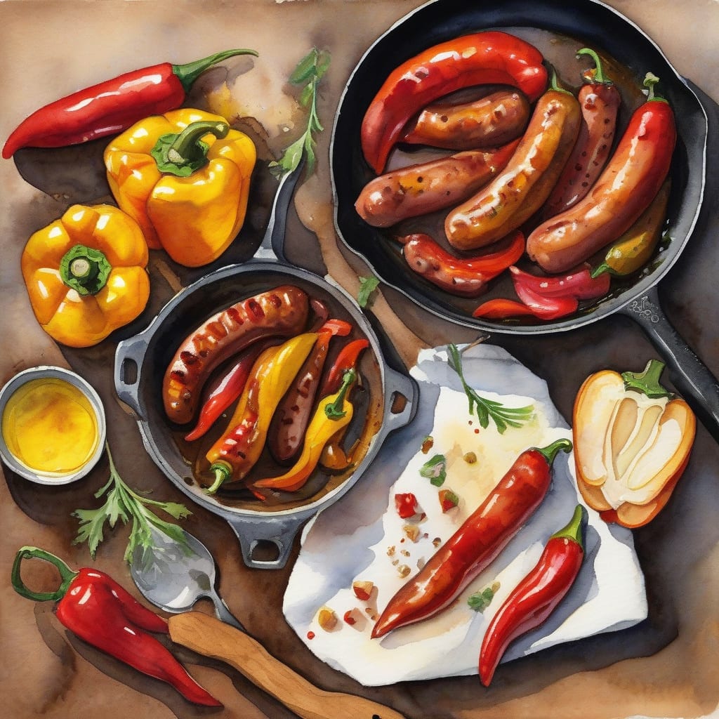 peppers and sausages recipe