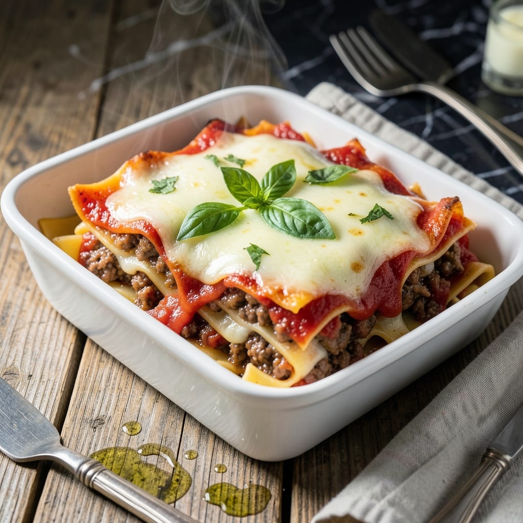 Easy Lasagna Recipe for Two: Small-Batch Cheesy Layers