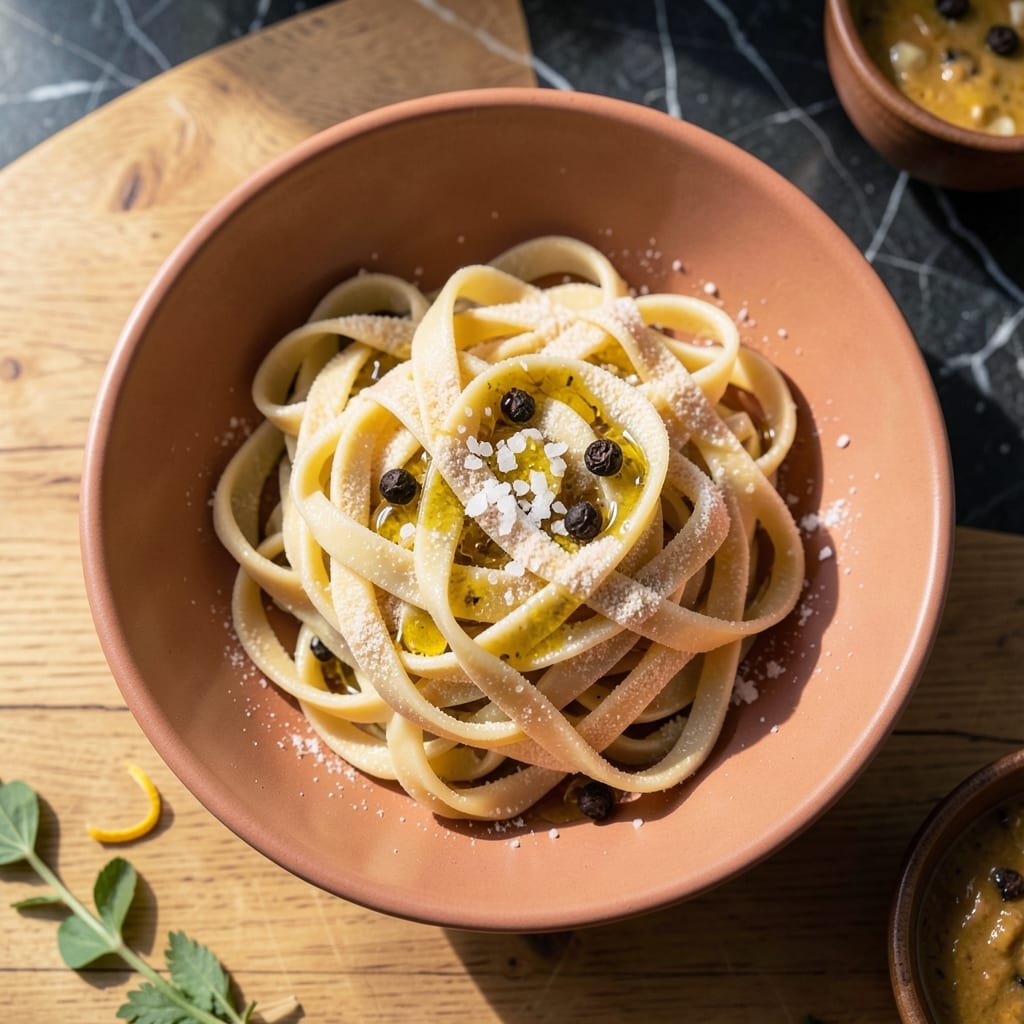 Homemade Pasta Recipe for 2: Fresh Egg Ribbons in 15 Minutes