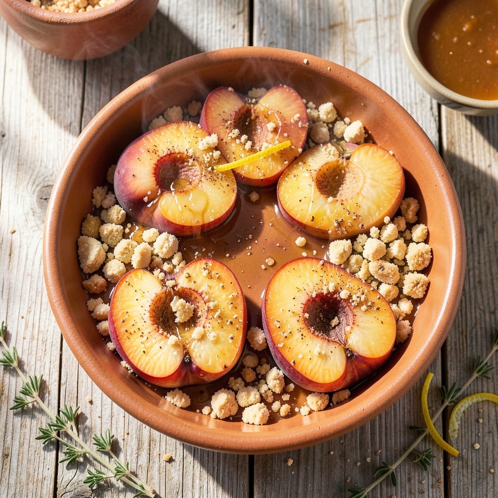 Recipe Italian Baked Peaches: Warm Spiced Sweetness with Amaretti Crunch