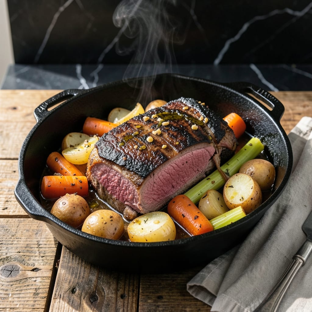 Elk Pot Roast Recipe Slow Cooker: Wild Game Richness With Melted Root Vegetables