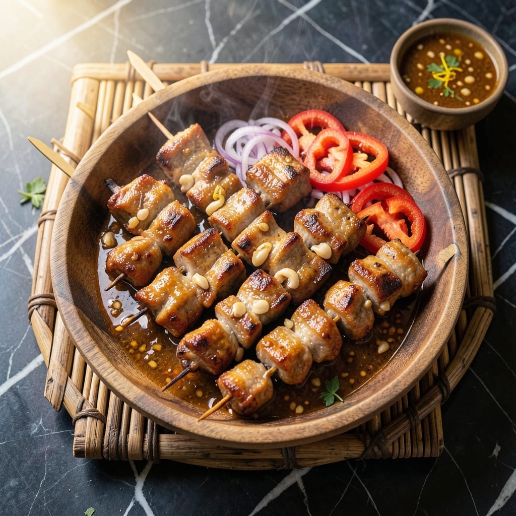 Filipino Pork Barbecue Skewer Recipe: Marinade-Infused Charred Goodness
