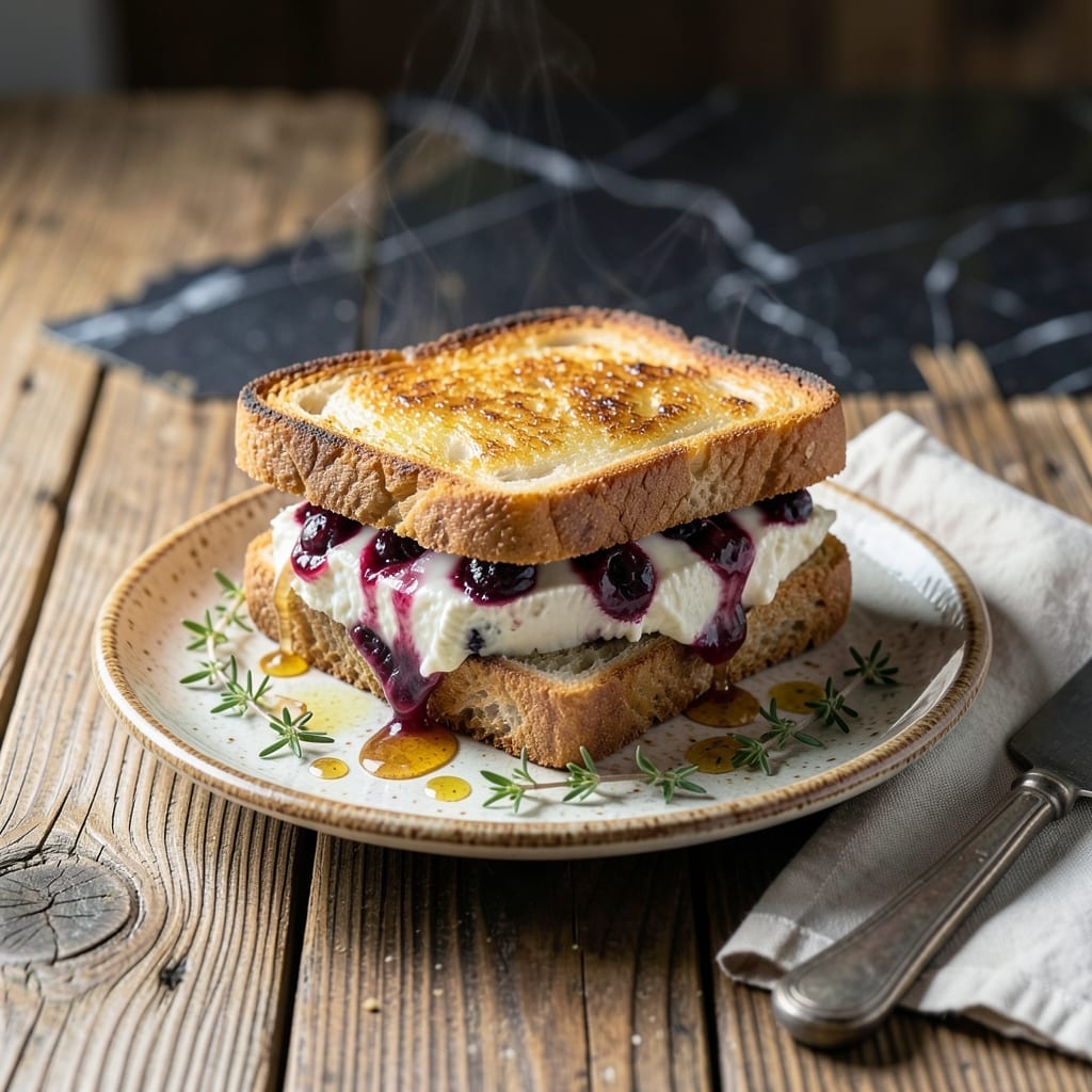 Blueberry Brie Grilled Cheese Recipe: Sweet and Creamy Melted Harmony