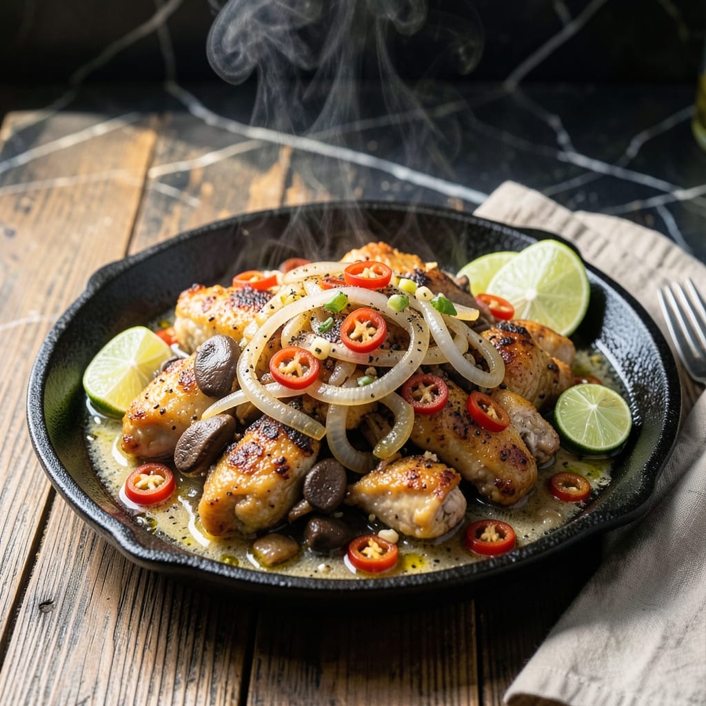 Sisig Recipe Chicken: Crispy Bits With Tangy Lime and Chili Kick