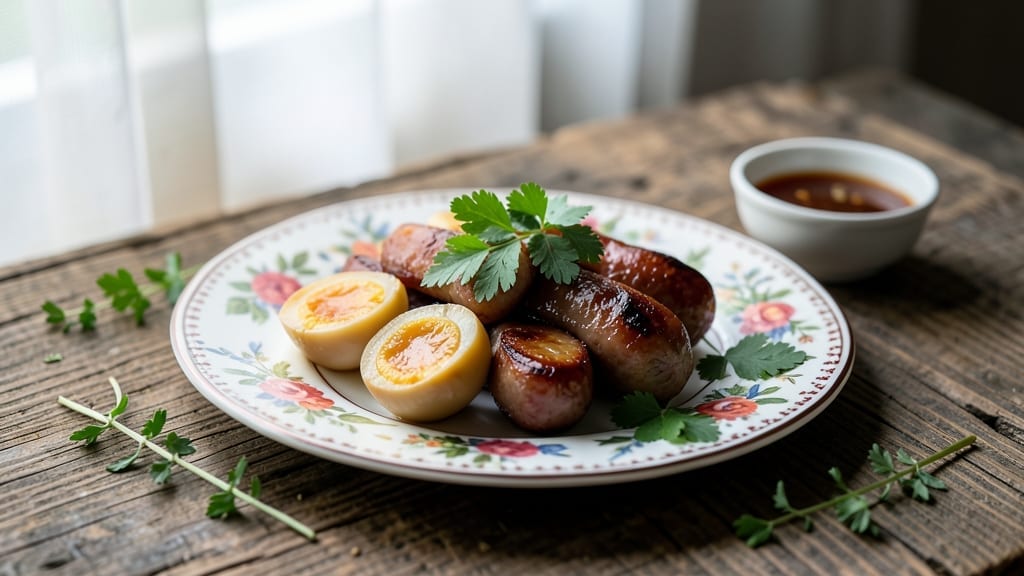 Pickled Eggs and Smoked Sausage Recipe: Tangy-Creamy Bite-Sized Appetizer