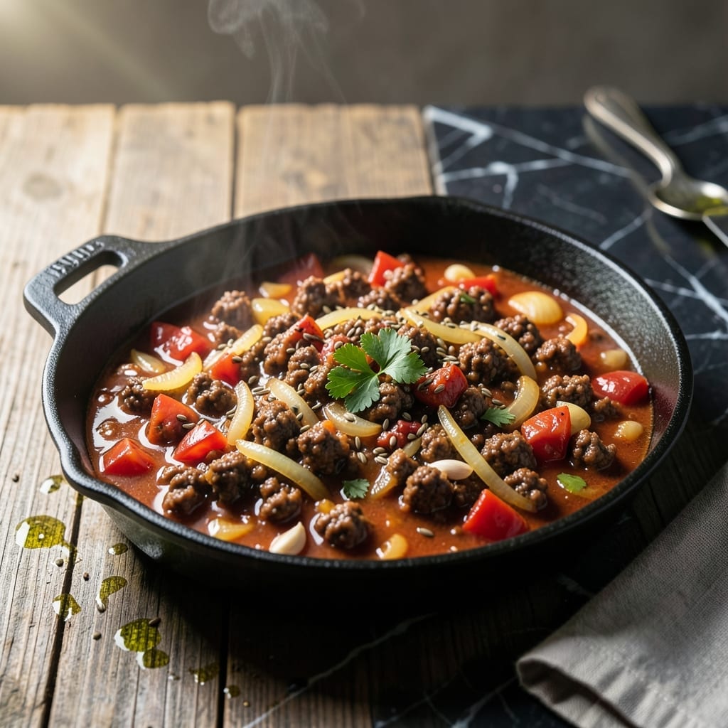 Recipe For Goulash Made With Ground Beef: Hearty Paprika-Infused Stew