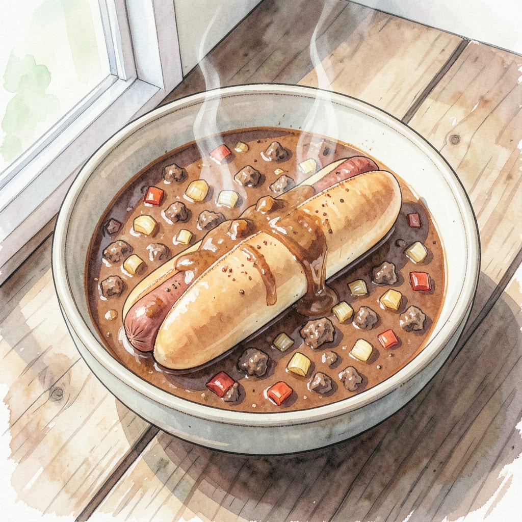 Easy Hot Dog Chili Recipe: Quick Comfort in a Bowl example with annotations