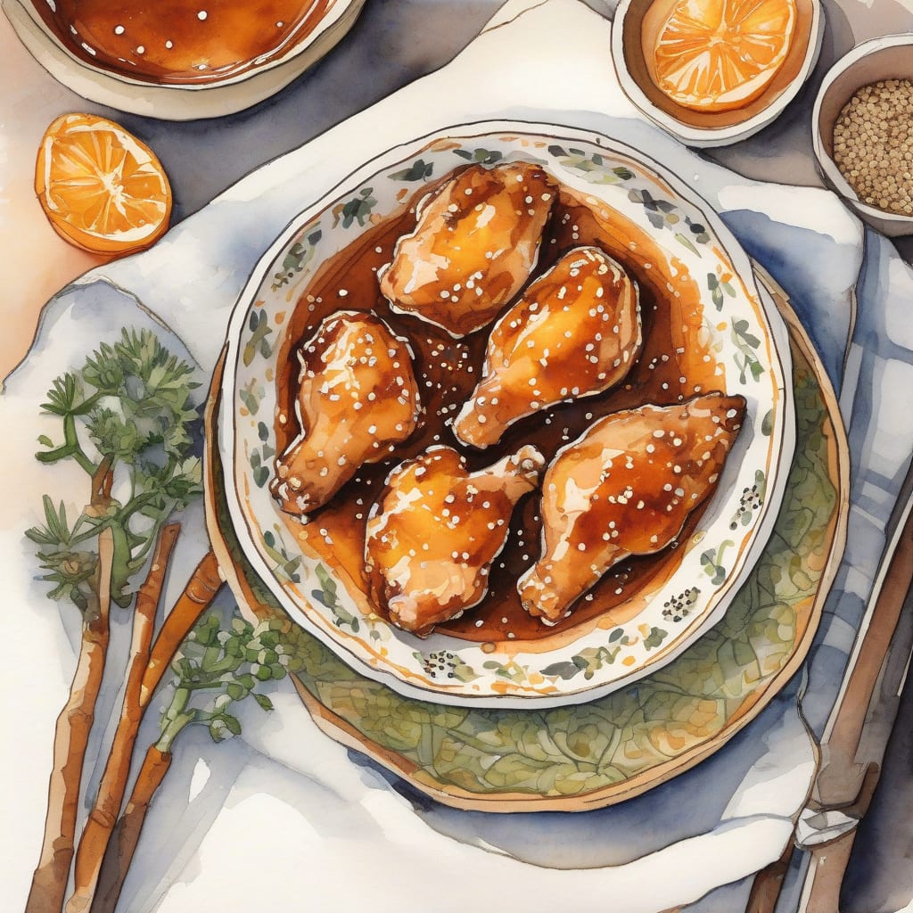 Complete Easy Orange Chicken Recipe with Orange Marmalade and BBQ Sauce: Sweet & Savory Fusion Dish overview image