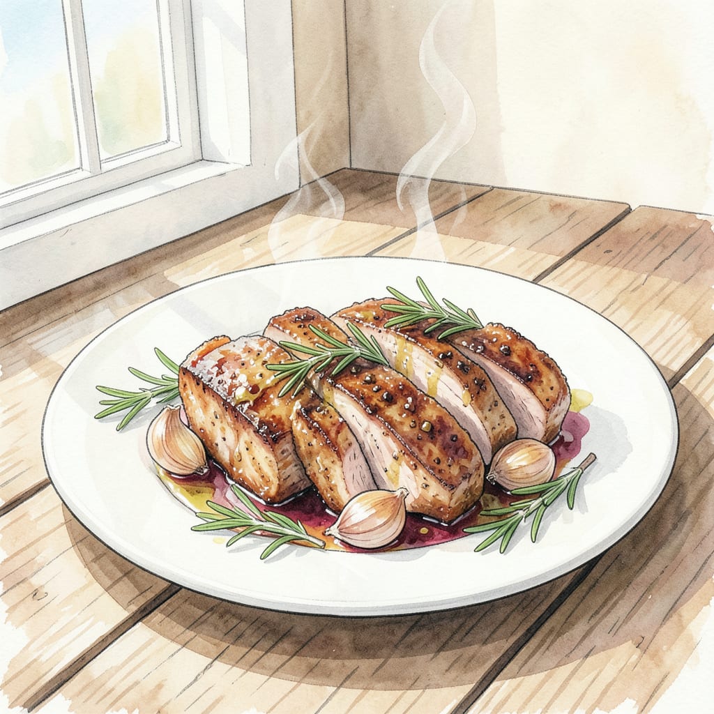 Easy Pork Loin Chops Recipe: Tender & Juicy in 30 Minutes illustration with key details