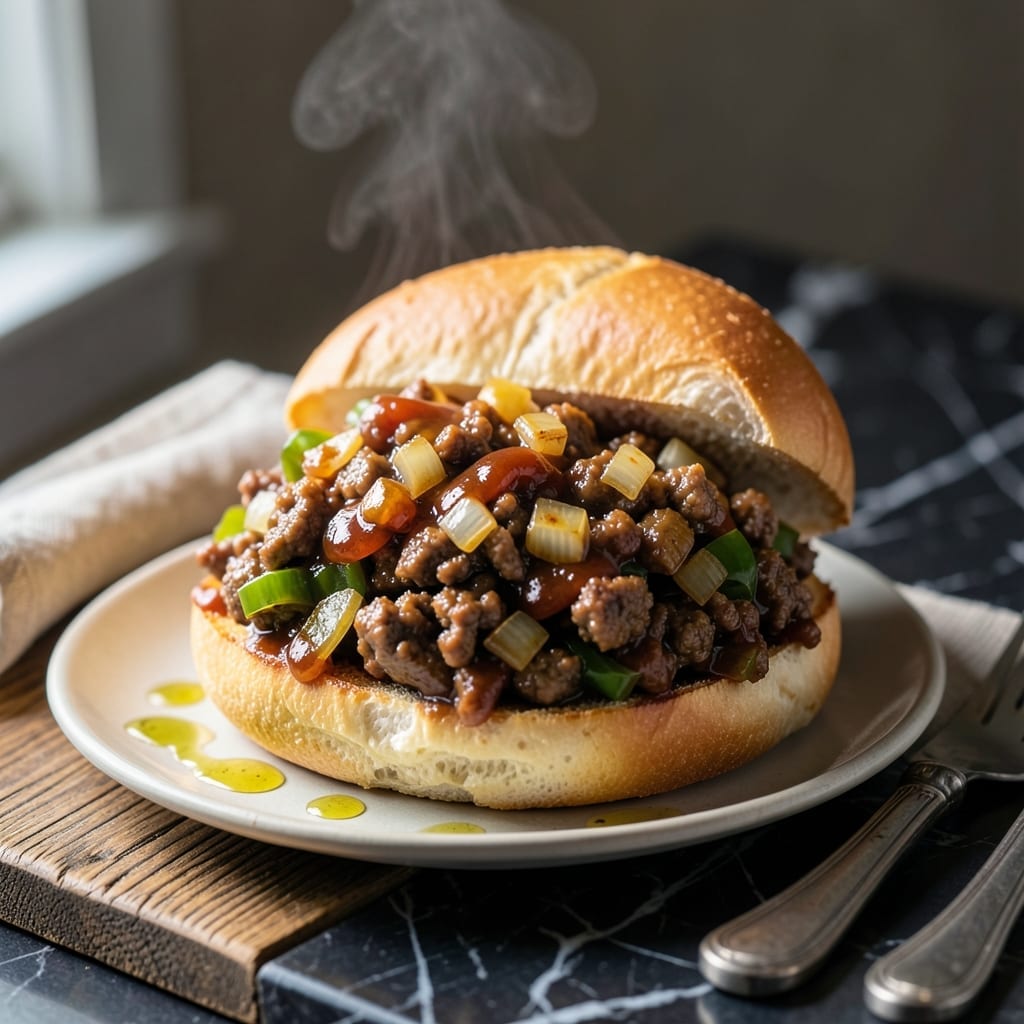 Sloppy Joe Recipe With Ketchup Mustard Brown Sugar Worcestershire: Homestyle Tangy Sweet Sandwiches