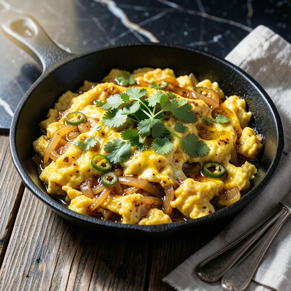 Khageena Recipe Food Fusion: Fluffy Eggs With Bold South Asian Spices