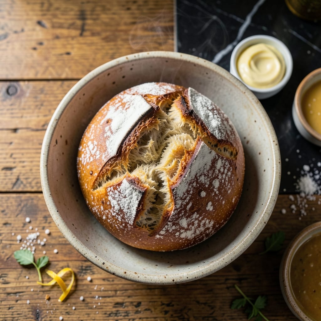 One Loaf Bread Recipe With Yeast: Golden Crust and Soft Center One Loaf Bread Recipe With Yeast: Golden Crust and Soft Center