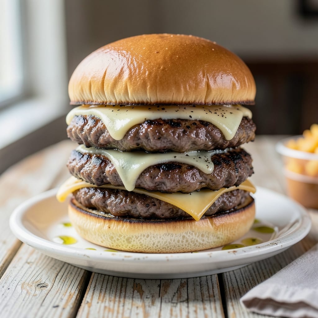 Hardee's Frisco Burger Recipe: Copycat Cheese-Stuffed Beef Patty