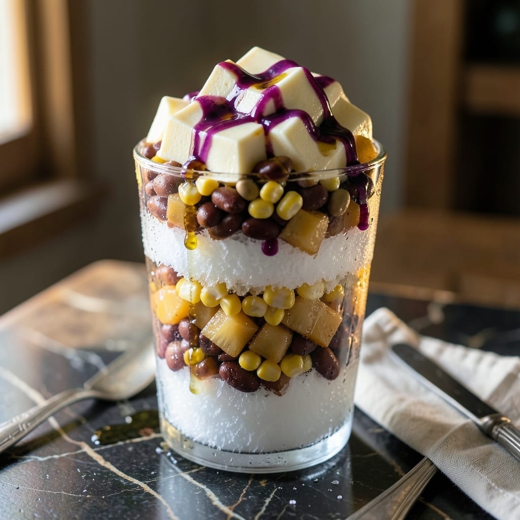 Halo Halo Recipe Filipino: Rainbow Shaved Ice With Sweet Beans and Jellies