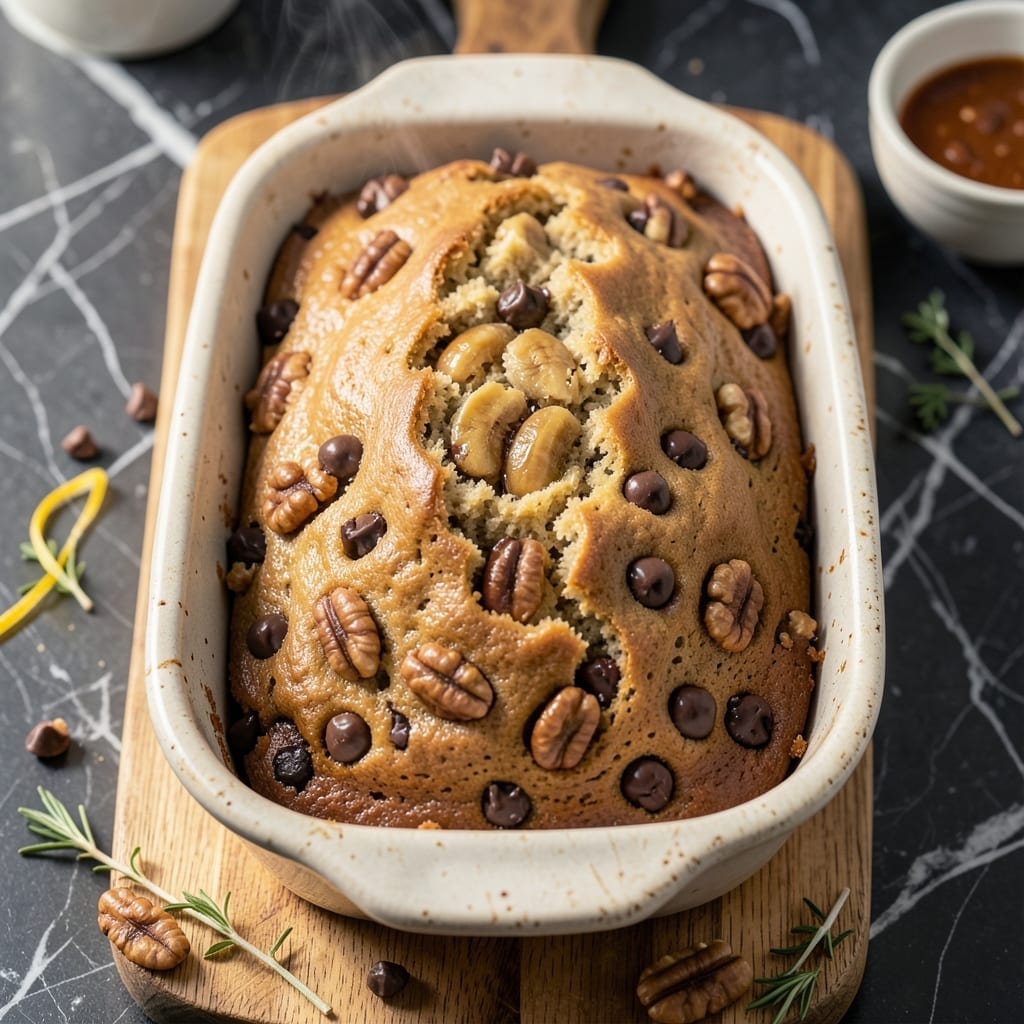 Banana Bread Recipe With Walnuts and Chocolate Chips: Triple-Layered Indulgence