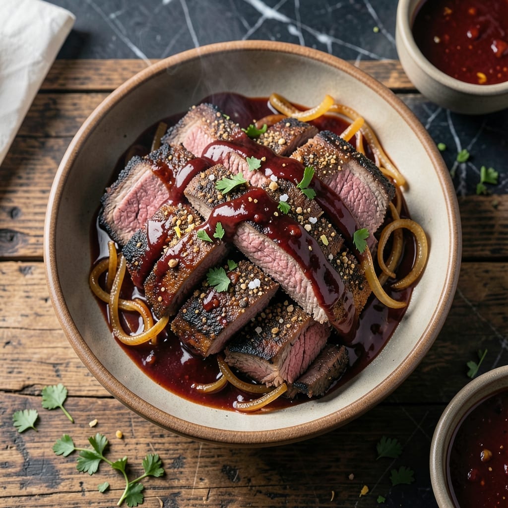 Beef Brisket With Barbecue Sauce Recipe: Low and Slow Smoky Depth