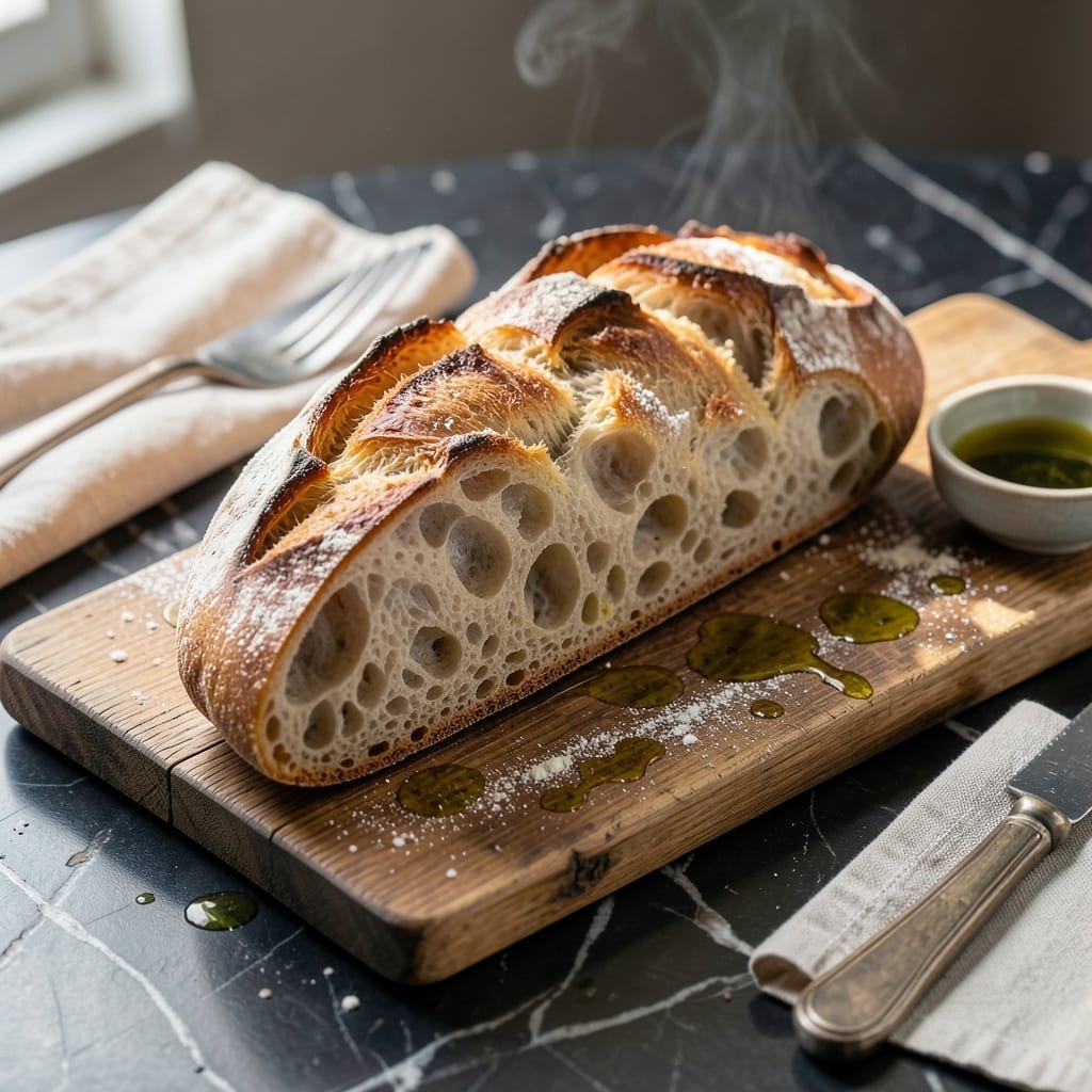Ciabatta Bread Recipe Bread Machine: Foolproof Artisan Loaf with Open Crumb