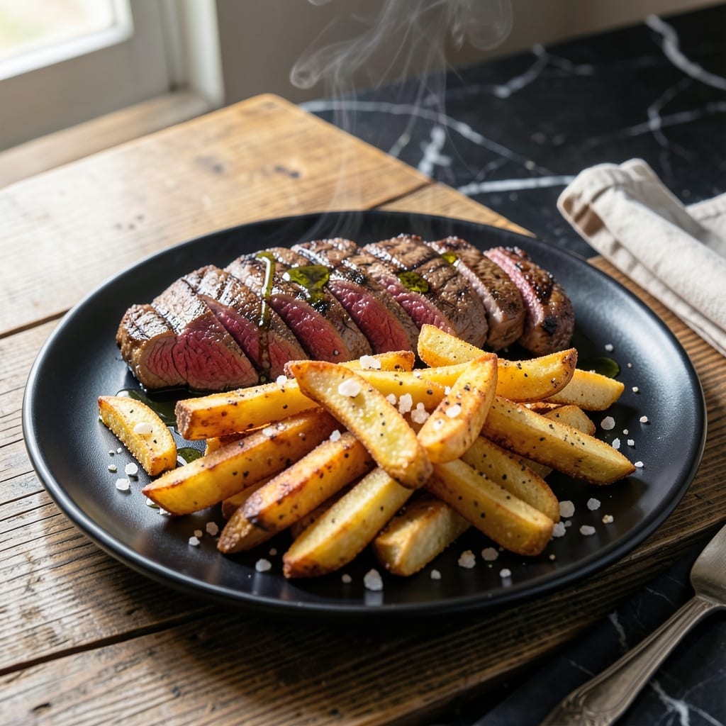 Grilled Steak Fries Recipe: Smoky Crisp with Garlic Herb Finish