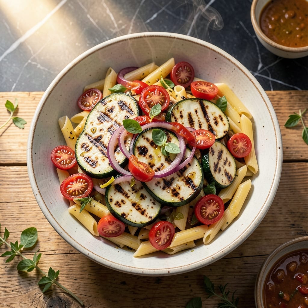 Grilled Vegetable Pasta Salad Recipe: Charred Garden Freshness Tossed Al Dente