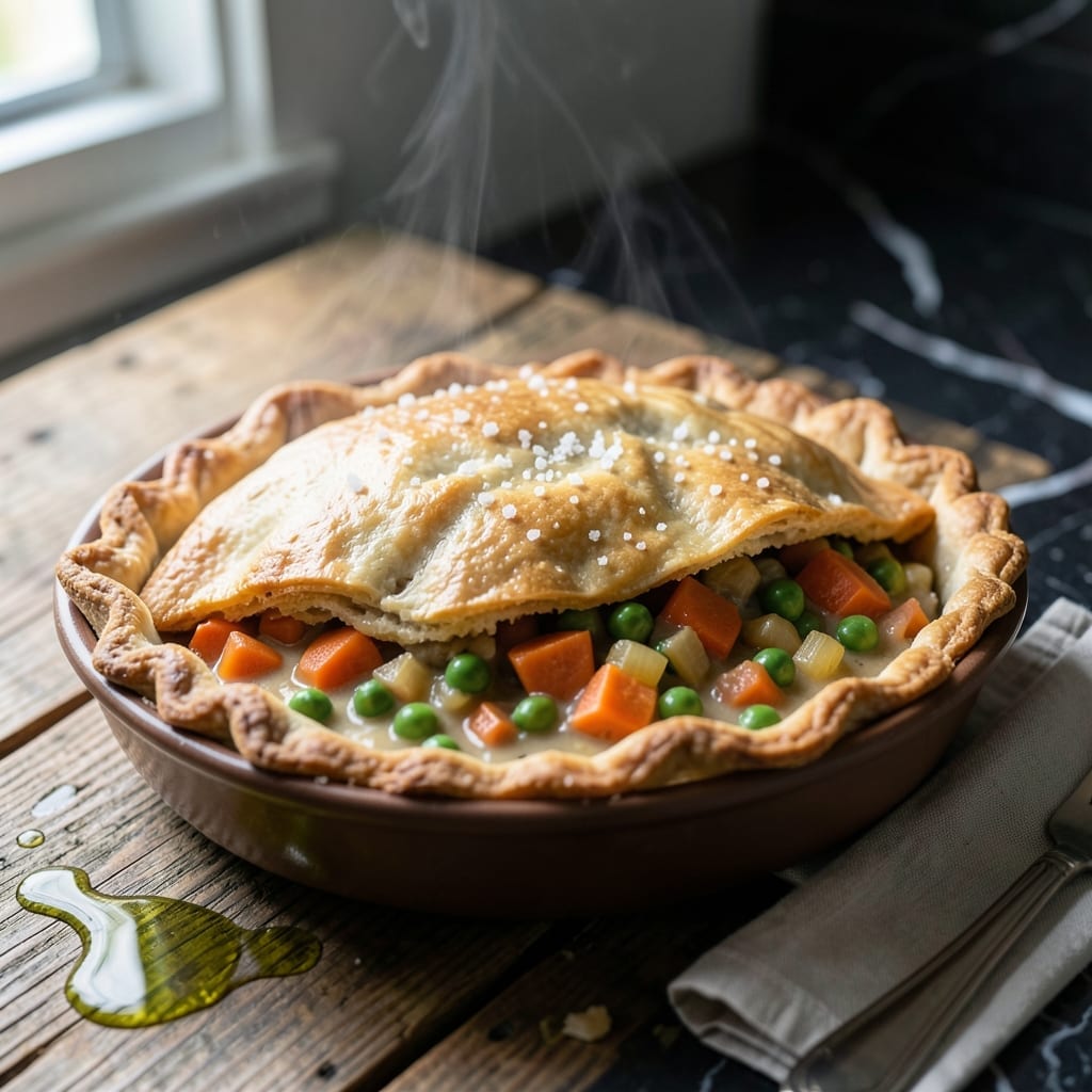 Healthy Vegetarian Pot Pie Recipe: Flaky Crust With Hearty Veggie Filling