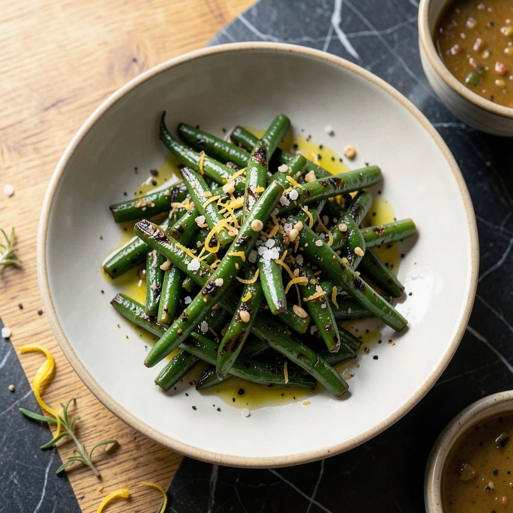 Grilled Garlic Green Beans Recipe: Charred Crispness With Aromatic Punch