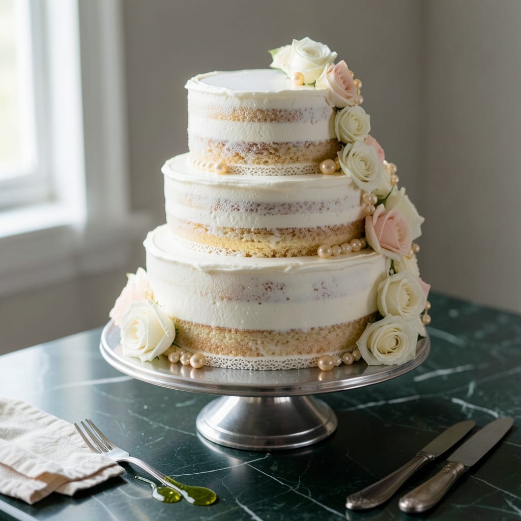 Recipe Girl White Wedding Cake: Light Layers With Vanilla Buttercream
