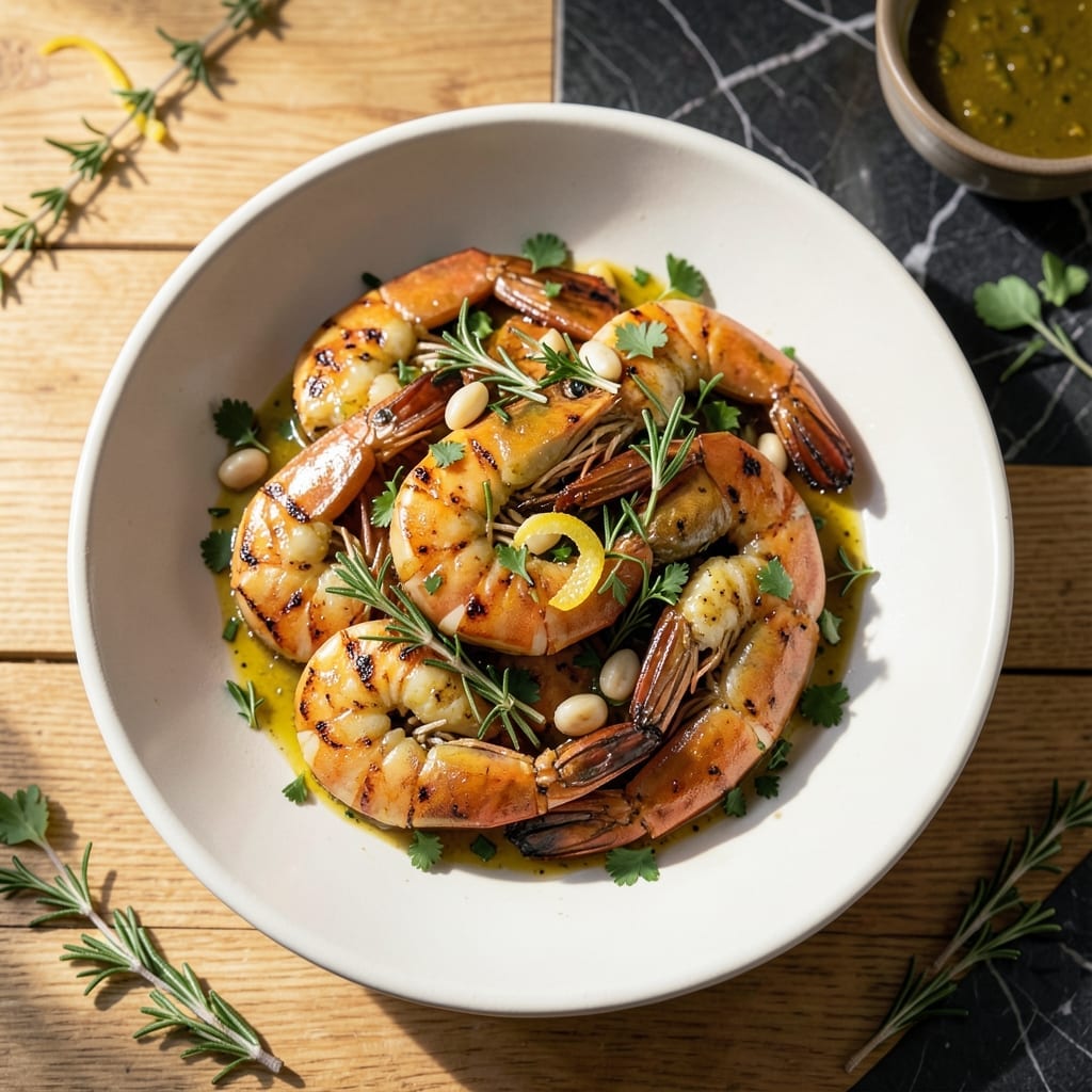 Grilled Shrimp Recipe Ina Garten: Garlic-Herb Char With Lemon Zest