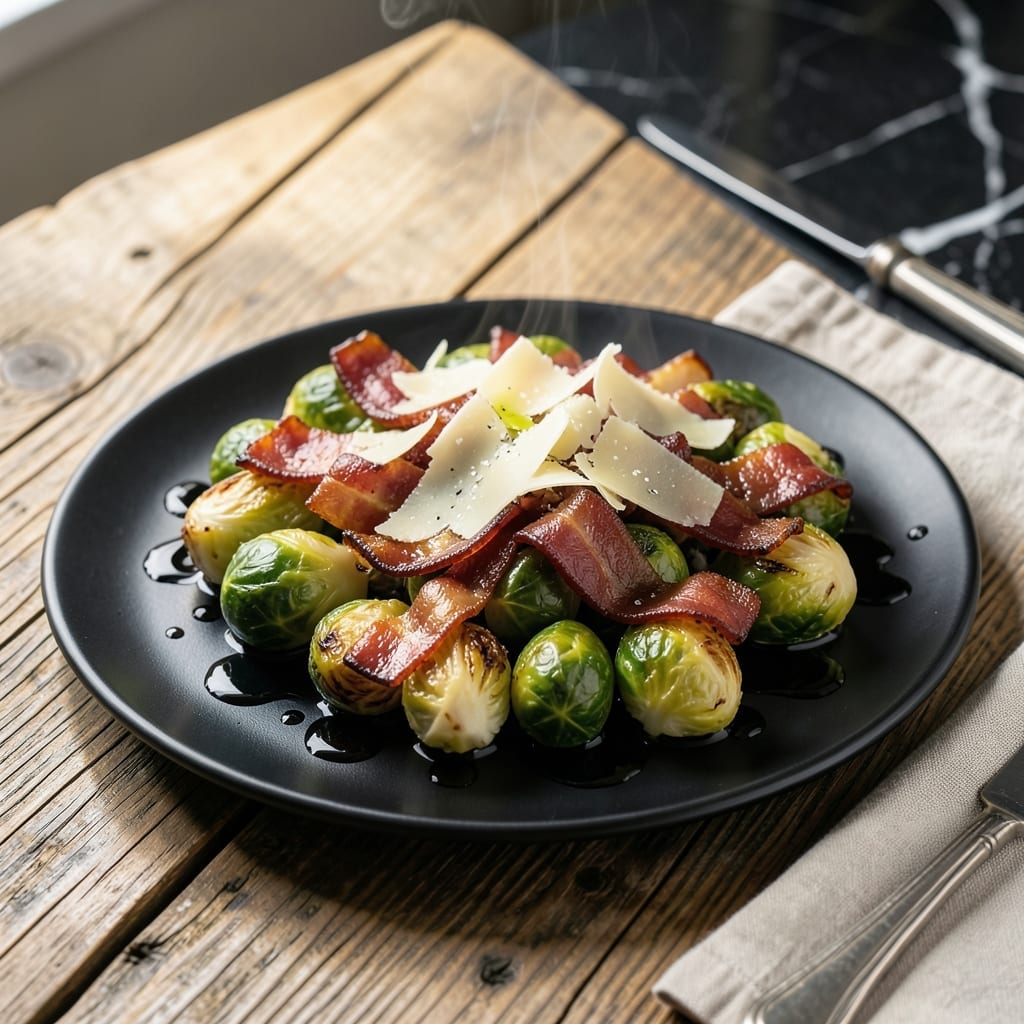 Cooper's Hawk Brussels Sprouts Recipe: Crispy Parmesan and Bacon Topping