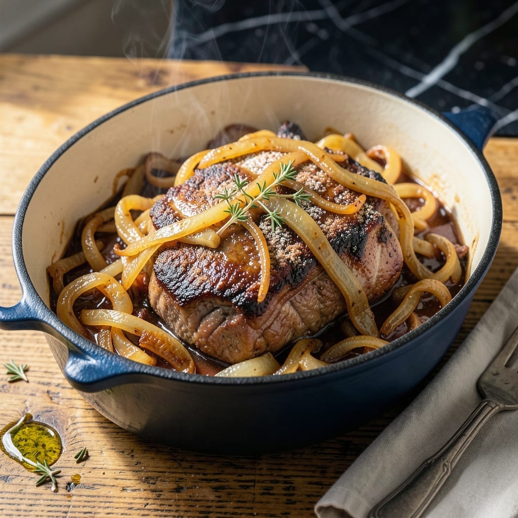 French Onion Pot Roast Recipe Slow Cooker: Melted Onion Depth in Every Bite French Onion Pot Roast Recipe Slow Cooker: Melted Onion Depth in Every Bite
