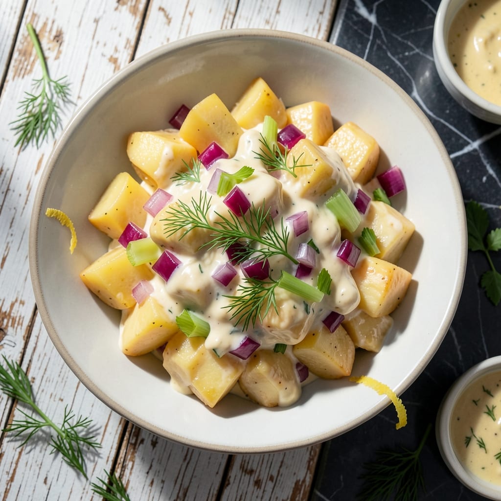 Potato Salad Recipe No Egg No Mustard: Creamy Dill and Vinegar Twist