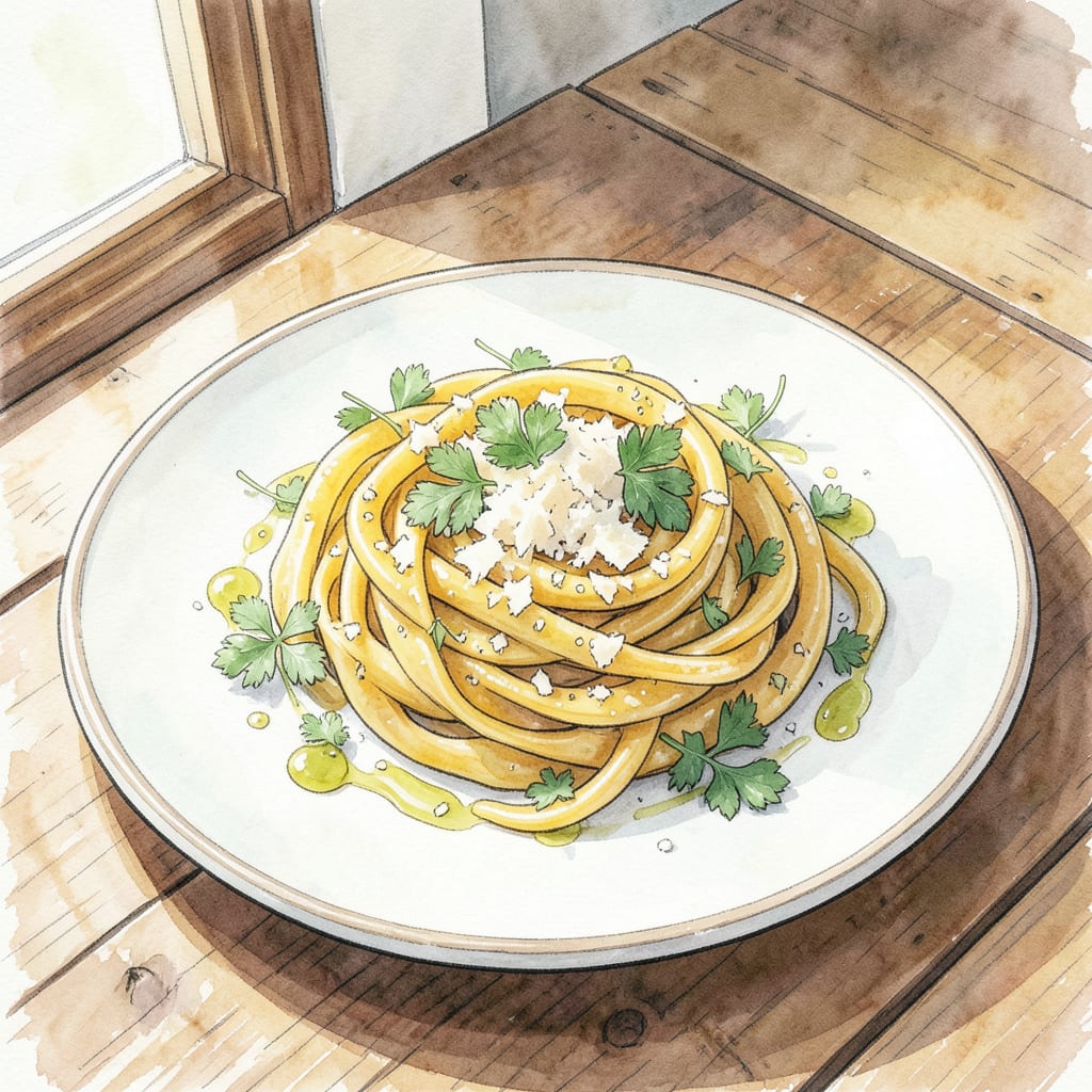 Visual representation of Egg Yolk Pasta Recipe: Rich and Creamy Homemade Pasta
