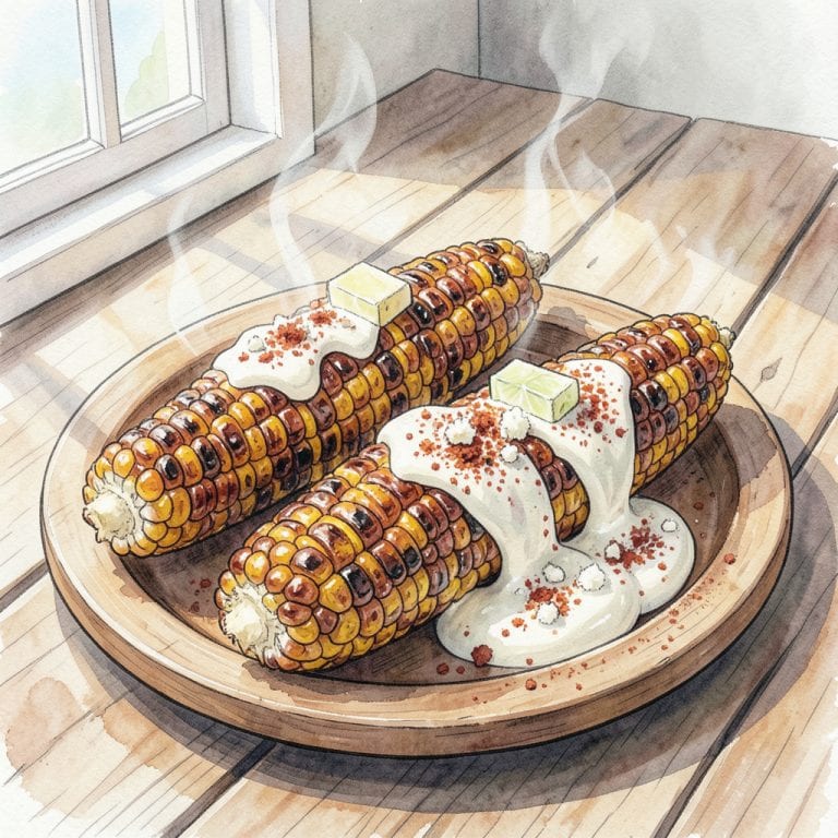 Elote BBQ Recipe: Smoky Grilled Corn Perfection illustration with key details