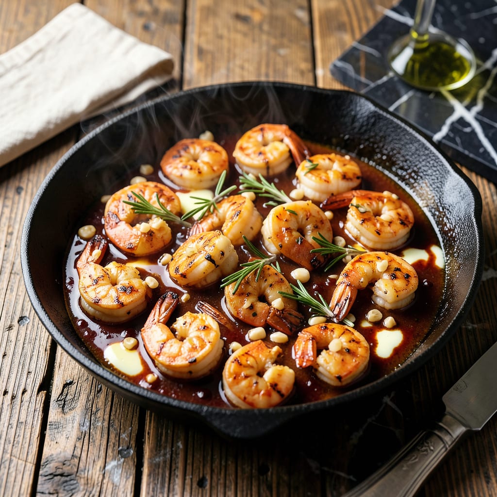 Complete Emeril Lagasse BBQ Shrimp Recipe: New Orleans Style Spicy Butter Baste overview image