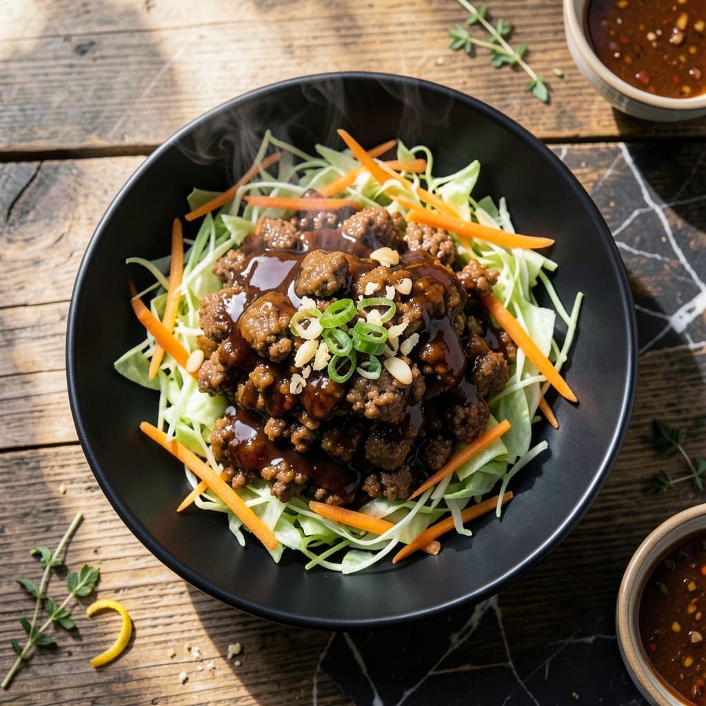 Egg Roll in a Bowl Recipe With Ground Beef: Asian-Inspired Weeknight Skillet