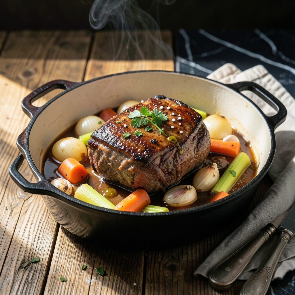 Pot Roast Recipe Dutch Oven No Wine: Savory Herb-Infused Braise Without Alcohol