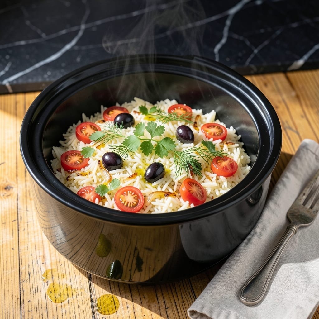 Mediterranean Rice Recipe Rice Cooker: Fragrant One-Pot Meal with Lemon and Herbs