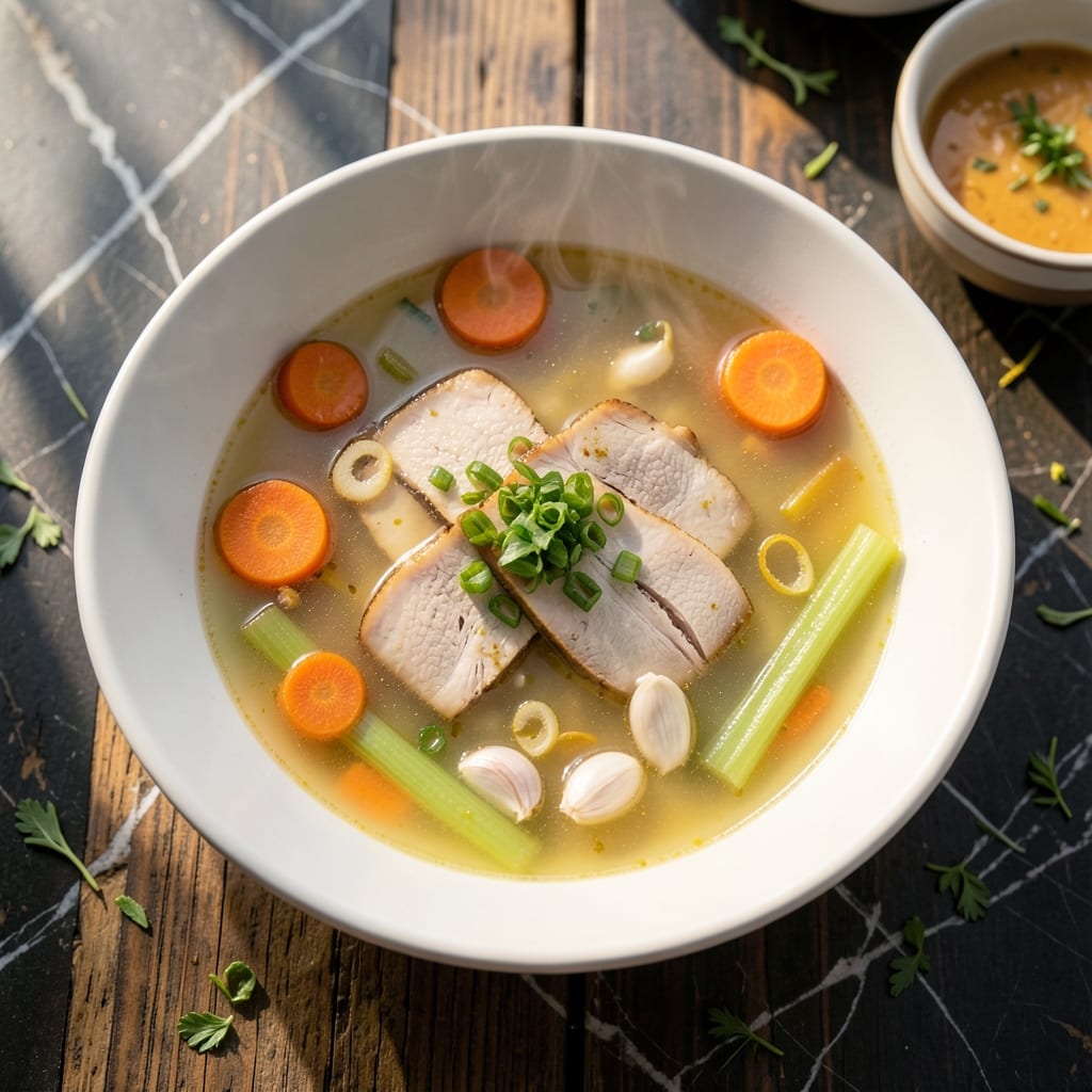 Easy Clear Soup Recipe: Bright Broth With Visible Ingredients