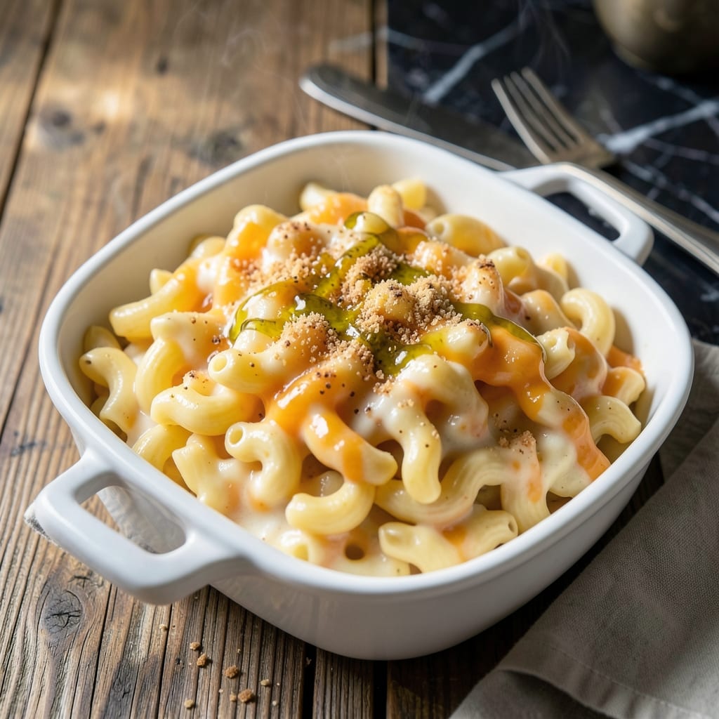 Macaroni and Cheese Recipe With Whipping Cream: Ultra Velvety Three Cheese Indulgence