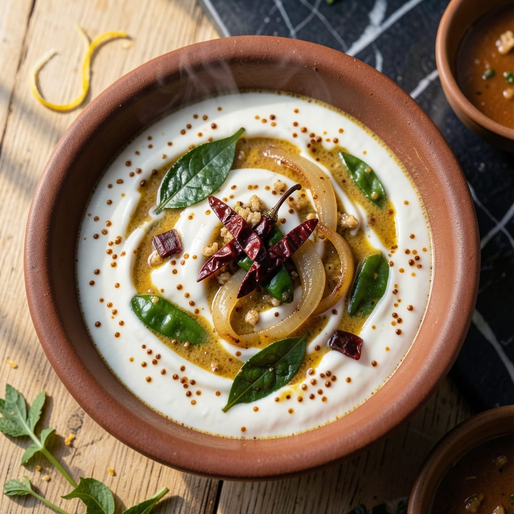 Moru Curry Recipe With Coconut: Tangy South Indian Yogurt Stew
