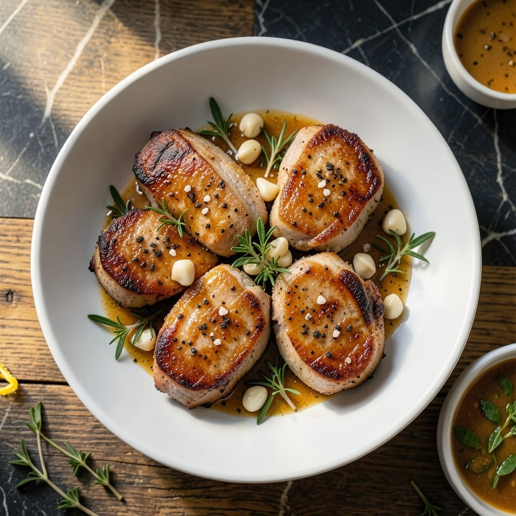 Boneless Pork Chop Recipe: Pan-Seared Juiciness with Garlic-Herb Crust