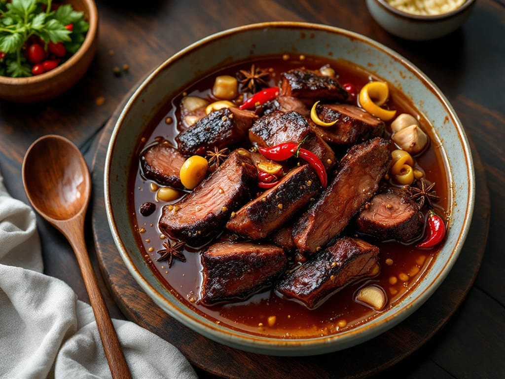 Braised Beef Brisket Chinese Recipe: Soy-Chili Braise That Melts in Minutes