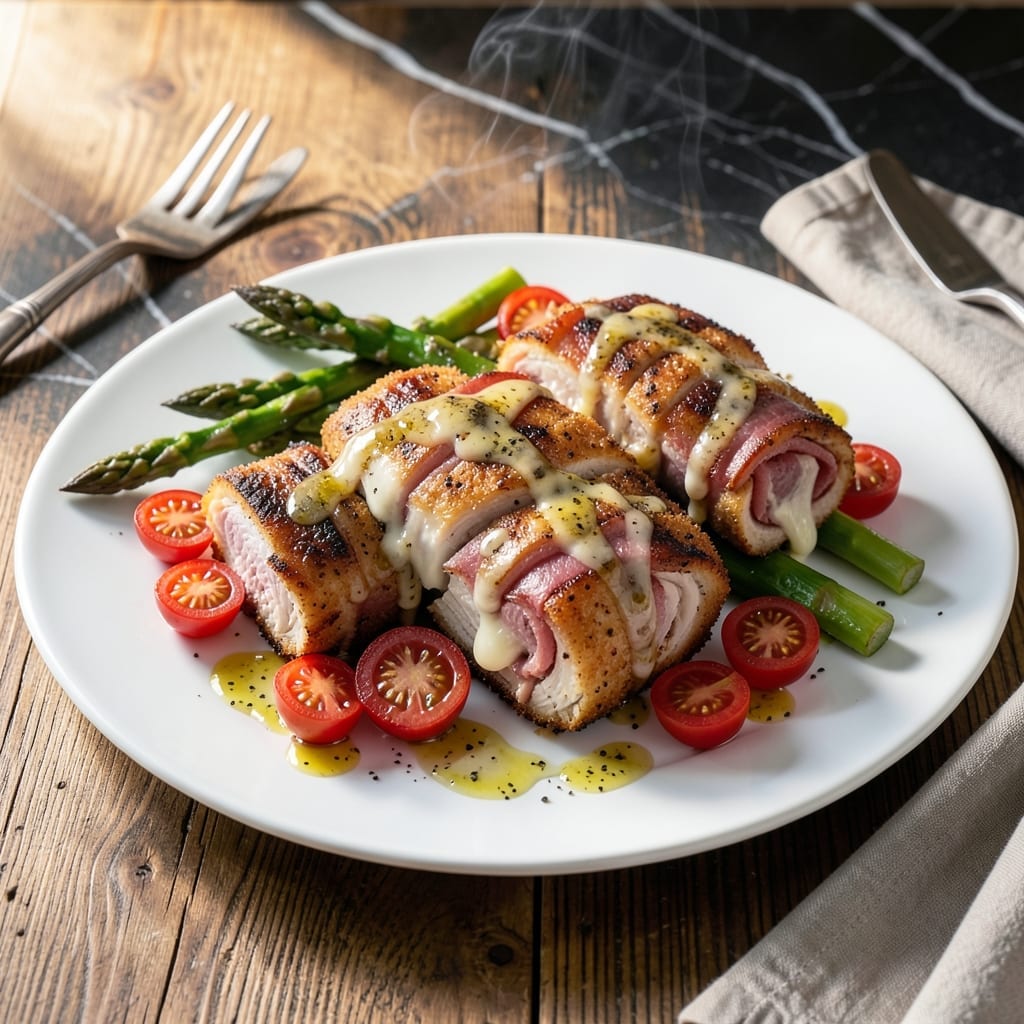 Ina Garten Chicken Cordon Bleu Recipe: Ham and Swiss in Golden Breadcrumbs