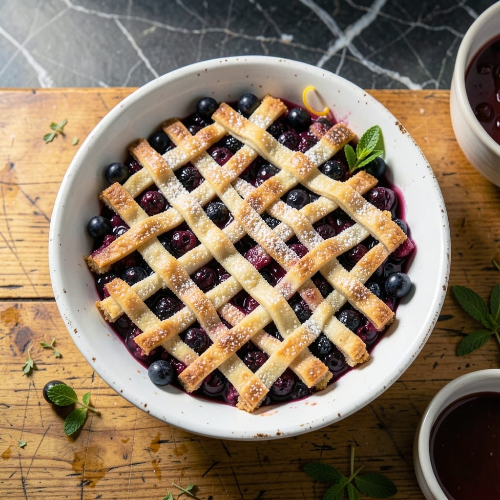 Blackberry Cobbler Recipe With Pie Crust: Buttery Lattice Over Jammy Berries