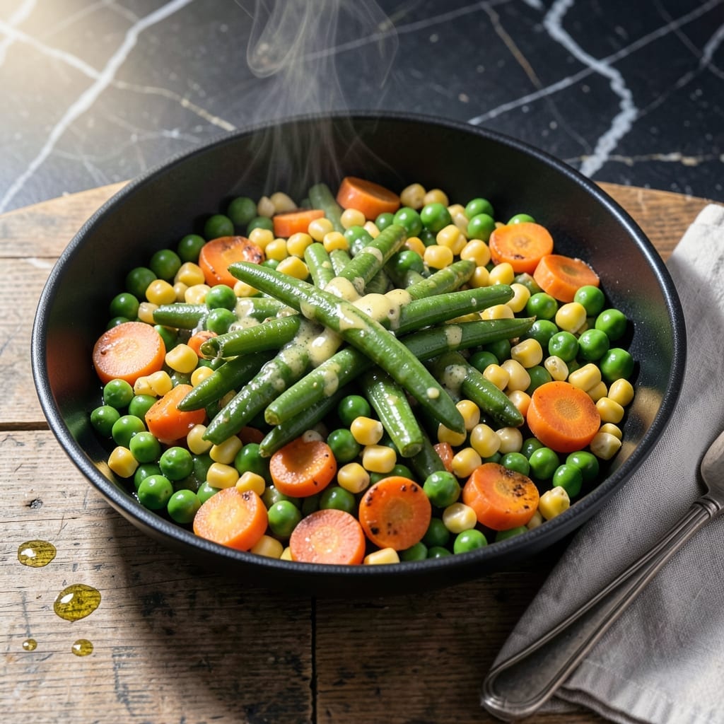 Frozen Peas, Carrots, Corn, and Green Beans Recipe: Vibrant Medley in Minutes