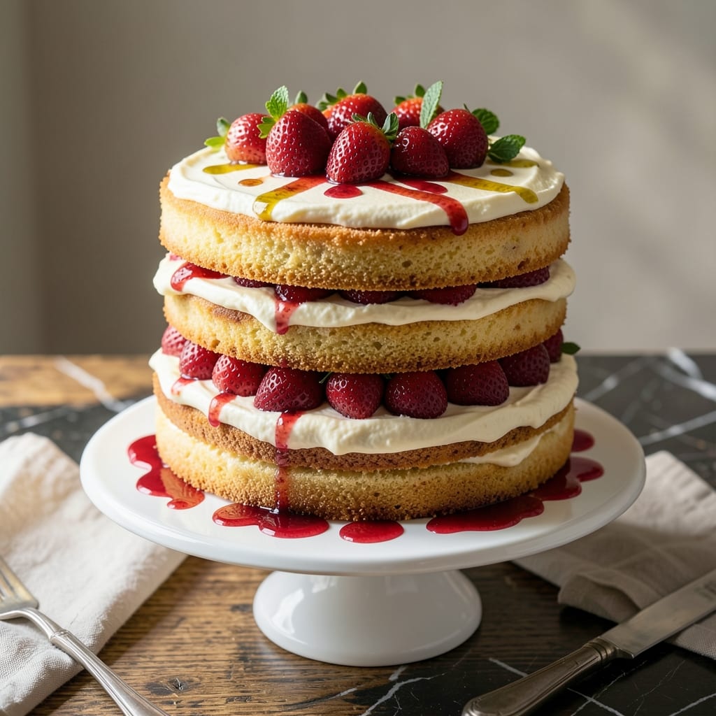 Olive Garden Strawberry Cream Cake Recipe: Layered Berries and Velvety Frosting