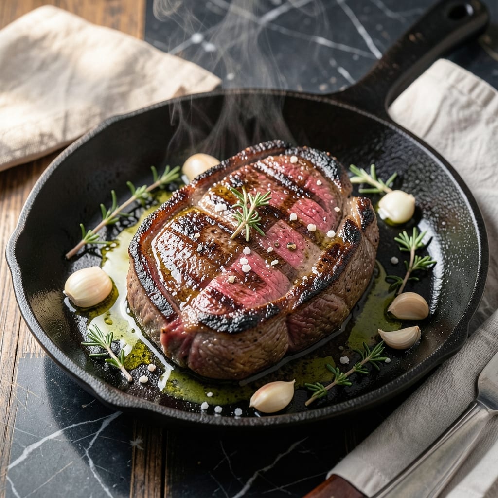 Recipe for Pan Frying Steak: Sear and Baste to Steakhouse-Level Crust