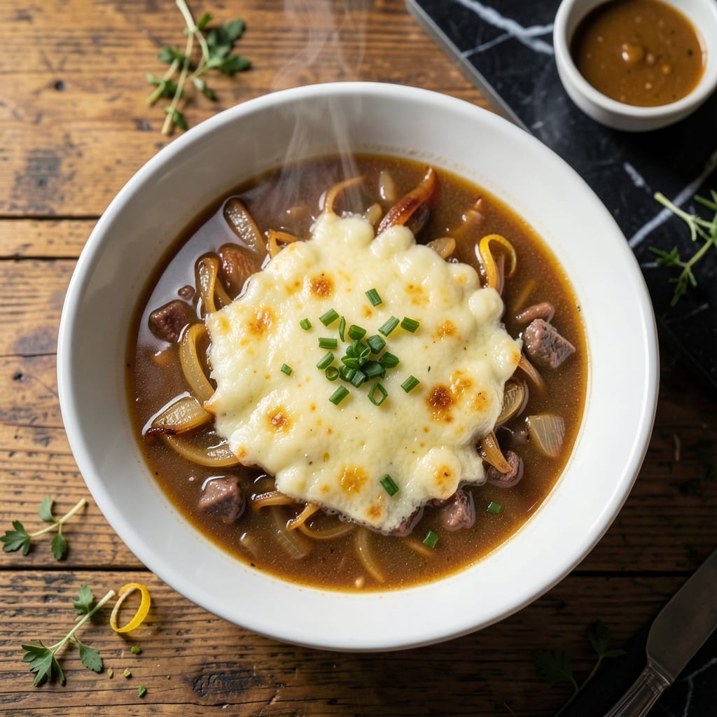 Capital Grille French Onion Soup Recipe: Rich Broth With Melty Gruyere Topping