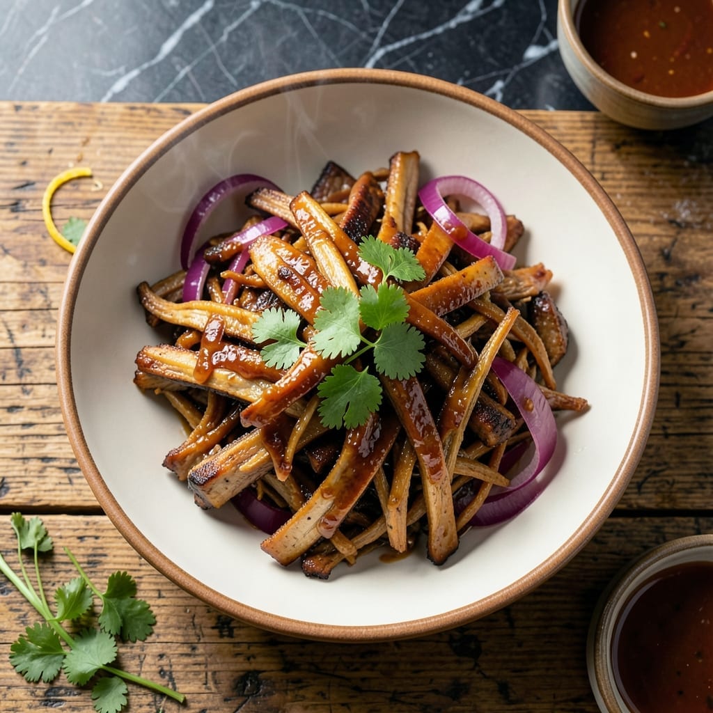 King Oyster Mushroom Recipe Pulled Pork: Meatless BBQ With Smoky Depth