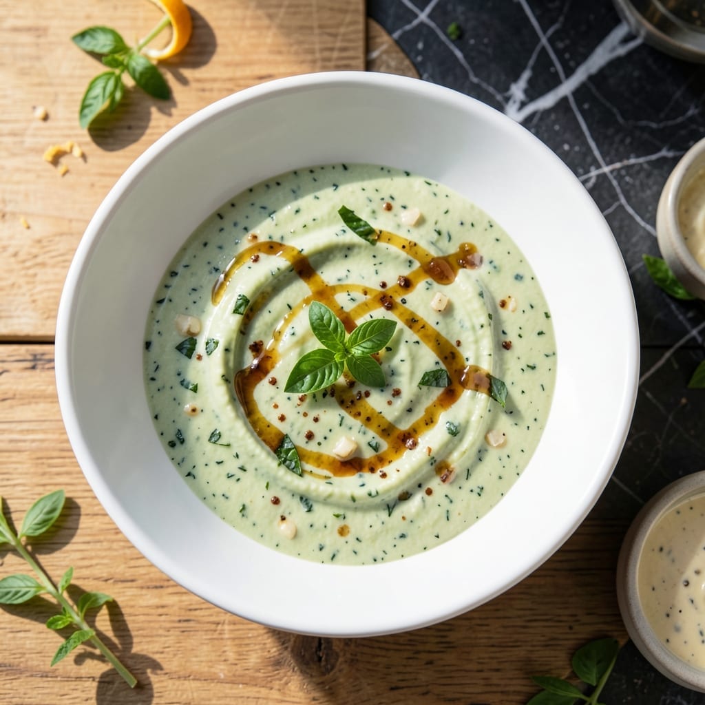 Creamy Basil Salad Dressing Recipe: Fresh Herb Emulsion for Garden Greens Creamy Basil Salad Dressing Recipe: Fresh Herb Emulsion for Garden Greens