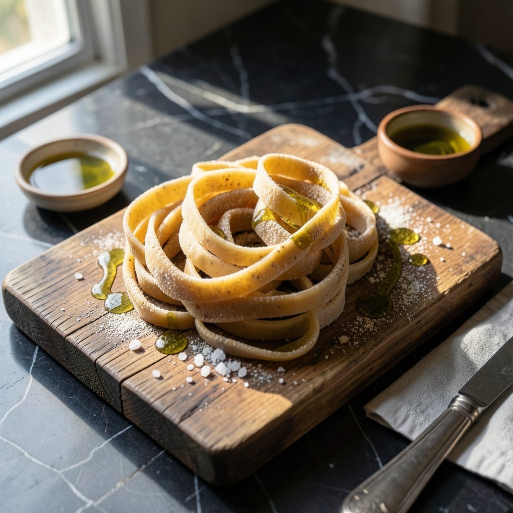 Homemade Pasta Recipe No Egg: Silky Ribbons With Just Flour and Water